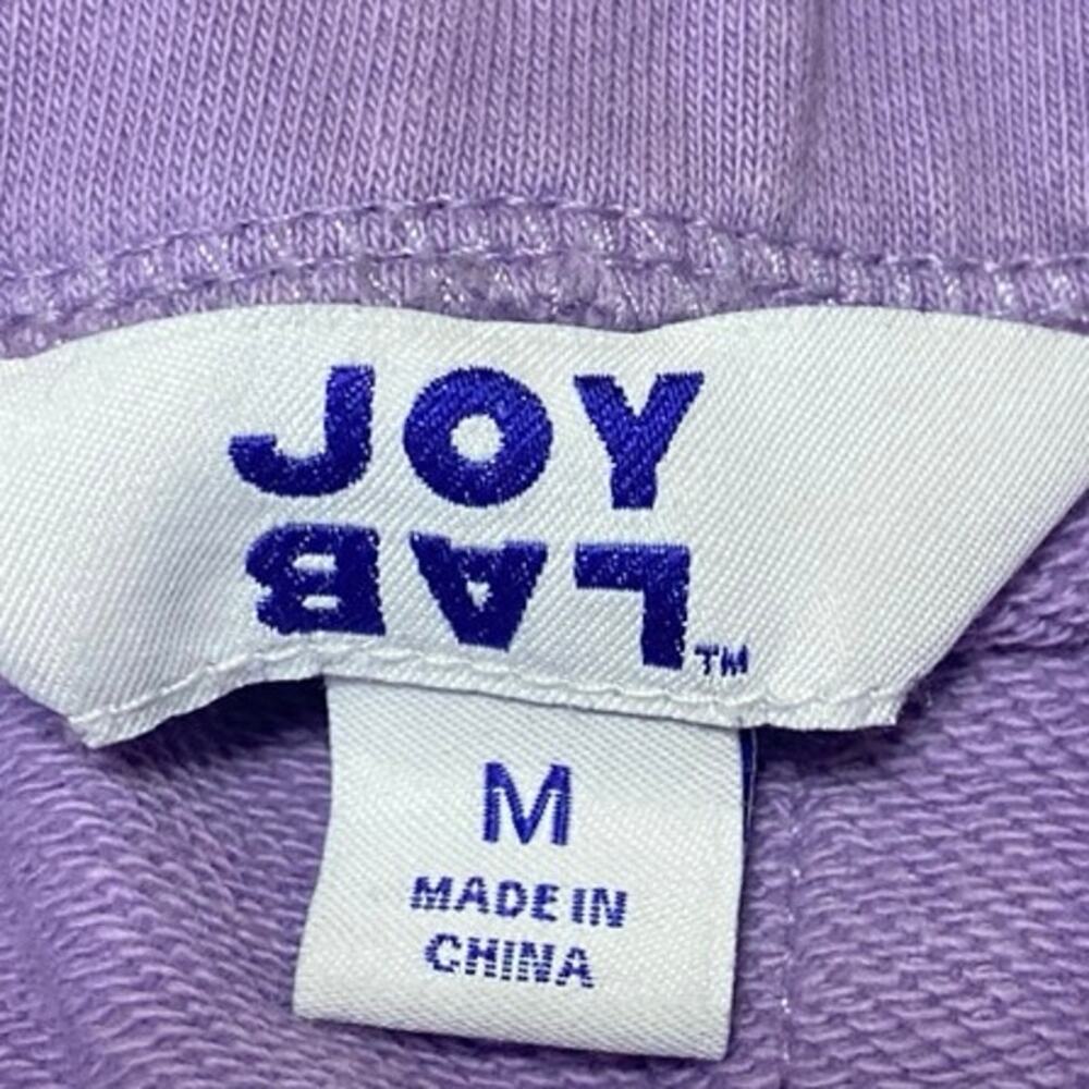 Joy Lab Women's Purple Drawstring Acid Wash Activewear Lounge Sweat Shorts M - Picture 4 of 7